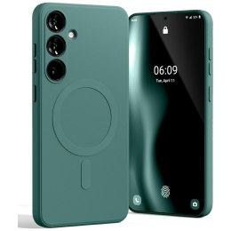 Mercury MagSafe Semi-Silicone Samsung S25+ S936 zielony /green