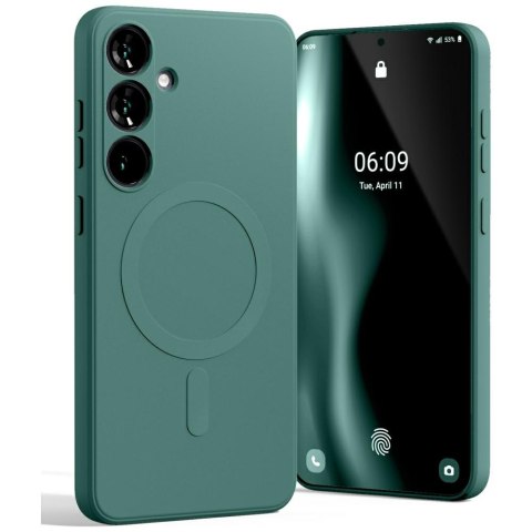 Mercury MagSafe Semi-Silicone Samsung S25+ S936 zielony /green