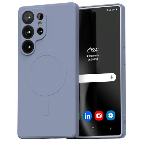 Mercury MagSafe Semi-Silicone Samsung S25 Ultra S938 lawenda /lavender