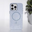 Nakładka Glitter Thin Mag do iPhone 15 6,1" niebieska