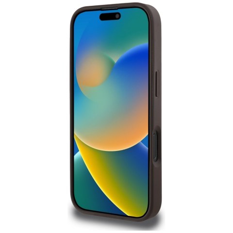 Guess Nakładka HC MagSafe PU 4G Circle with Classic Logo do iPhone 16 Pro Max Brązowa