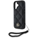 Karl Lagerfeld Nakładka HC Quilted PU Initial Logo & Chain Strap do iPhone 16 Czarna