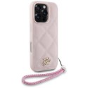 Karl Lagerfeld Nakładka HC Quilted PU Initial Logo & Chain Strap do iPhone 16 Pro Max Różowa