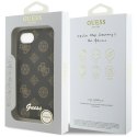 Etui Guess Peony Script Logo MagSafe do iPhone 16e czarny