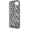 Etui Karl Lagerfeld IML Repeat Logo do iPhone 16e srebrny