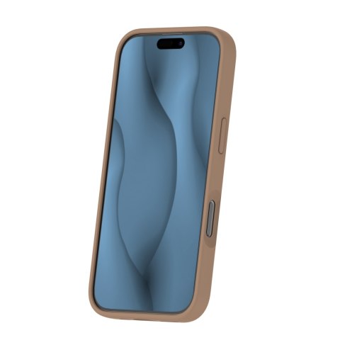 Nakładka Silicone Thin Mag do iPhone 16e brązowa