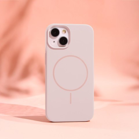 Nakładka Silicone Thin Mag do iPhone 16e jasnoróżowa