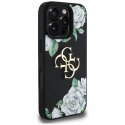Etui Guess Grained Roses Big 4G logo do iPhone 16 Pro Max czarny