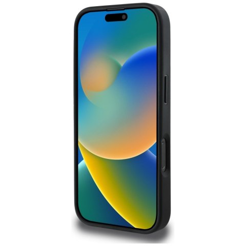 Etui Guess Grained Roses Big 4G logo do iPhone 16 Pro Max czarny