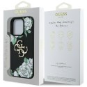 Etui Guess Grained Roses Big 4G logo do iPhone 16 Pro czarny