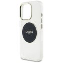 Etui Guess IML Metal Colored Circle Classic Logo MagSafe do iPhone 16 Pro czarny