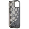 Etui Karl Lagerfeld Liquide Glitter Monogram Gradient do iPhone 15 czarny