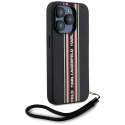 Etui Karl Lagerfeld Saffiano Athleisure Stripes Cord do iPhone 15 Pro czerwony