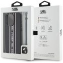 Etui Karl Lagerfeld Saffiano Athleisure Stripes Cord do iPhone 15 Pro różowy