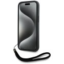 Etui Karl Lagerfeld Saffiano Athleisure Stripes Cord do iPhone 15 różowy