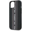 Etui Karl Lagerfeld Saffiano Athleisure Stripes Cord do iPhone 15 różowy