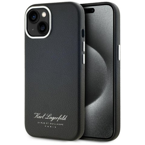 Etui Karl Lagerfeld hotel RSG do iPhone 15 czarny