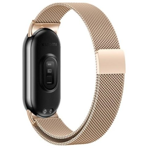 Beline pasek Mi Band 9/8 Magnetic różowo-złoty/rosegold