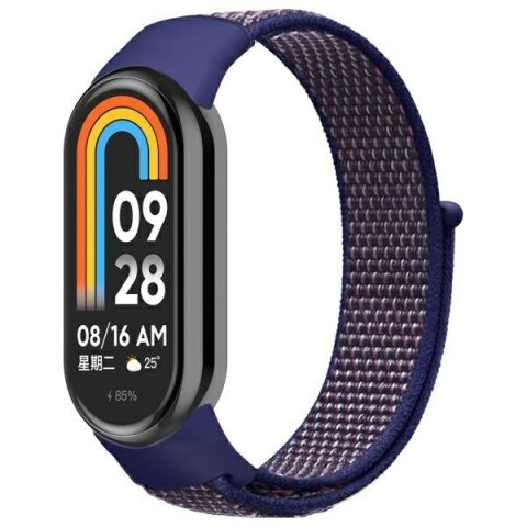 Beline pasek Mi Band 9/8 NylonLoop granatowy/navy