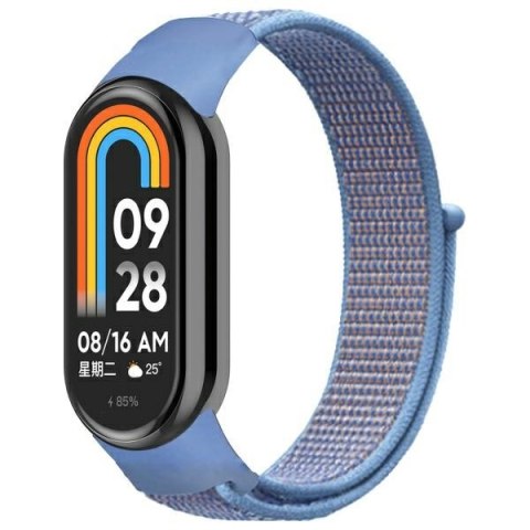 Beline pasek Mi Band 9/8 NylonLoop niebieski/blue