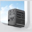Ładowarka sieciowa USAMS Travel Adapter CC308 USB-C + USB-A 17W 4w1 US/AU/EU/UK czarny