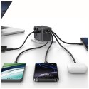 Ładowarka sieciowa USAMS Travel Adapter CC310 3xUSB-C 70W 4w1 US/AU/EU/UK czarny