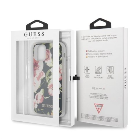 Guess GUHCN65IMLFL03 iPhone 11 Pro Max granatowy/navy N°3 Flower Collection