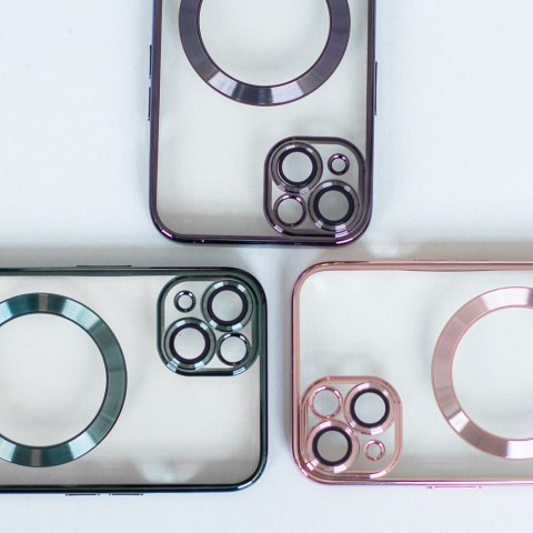 Nakładka Color Chrome Mag do iPhone 16e różowo-złota