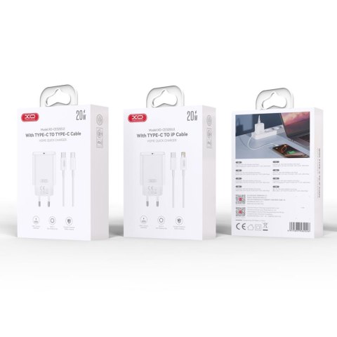 XO ładowarka sieciowa CE32 PD 20W 1x USB-C biała