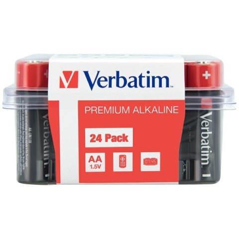 Verbatim Bateria alkaliczna AA LR6 24szt 49505