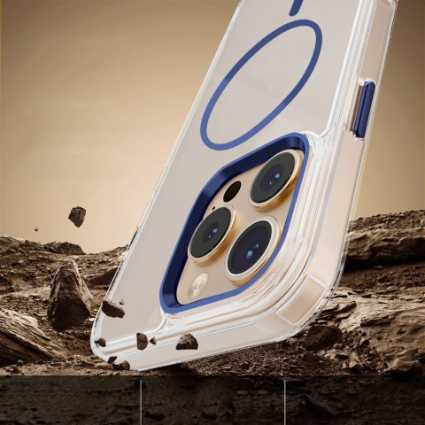 Nakładka Clear Thin Mag do iPhone 12 / 12 Pro 6,1'' niebieska