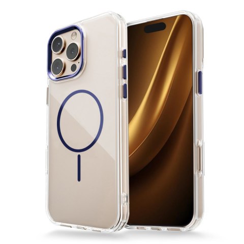 Nakładka Clear Thin Mag do iPhone 16 6,1" niebieska