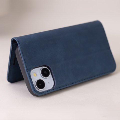 Etui Smart Suede do iPhone 16e granatowe