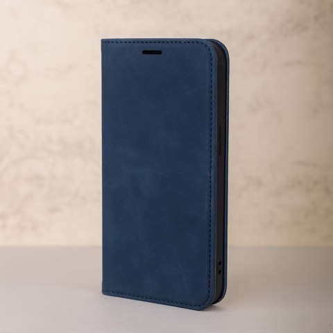 Etui Smart Suede do iPhone 16e granatowe