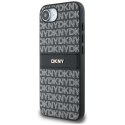 Etui DKNY Repeat Texture Pattern with Tonal Stripe do iPhone 16e czarny