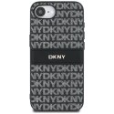 Etui DKNY Repeat Texture Pattern with Tonal Stripe do iPhone 16e czarny