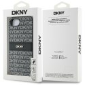 Etui DKNY Repeat Texture Pattern with Tonal Stripe do iPhone 16e czarny