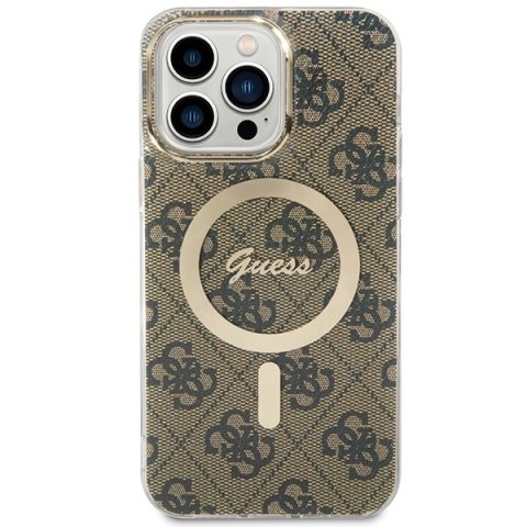 Guess GUHMP15XH4STW iPhone 15 Pro Max6.7" brązowy/brown hardcase IML 4G MagSafe