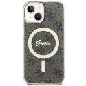 Guess GUHMP15SH4STW iPhone 15 / 14 / 136.1" brązowy/brown hardcase IML 4G MagSafe