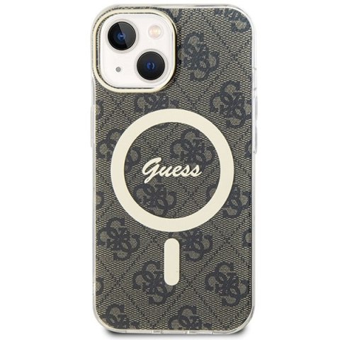 Guess GUHMP15SH4STW iPhone 15 / 14 / 136.1" brązowy/brown hardcase IML 4G MagSafe