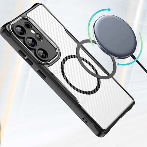 Nakładka Defender Carbon Mag do Samsung Galaxy S25 Ultra czarna