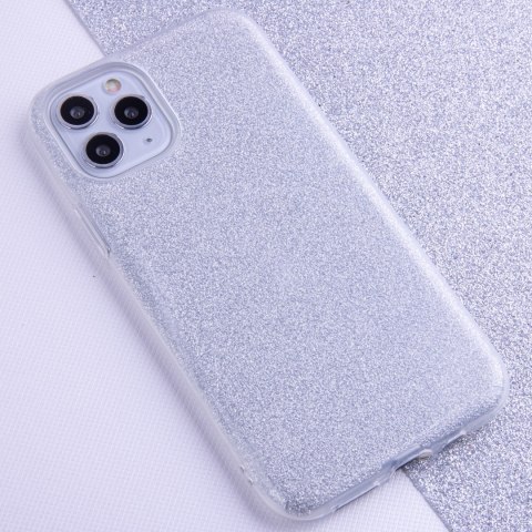 Nakładka Glitter 3w1 do Xiaomi Redmi Note 14 4G (Global) srebrna (164.84 x 78.15 x 8.16 mm)