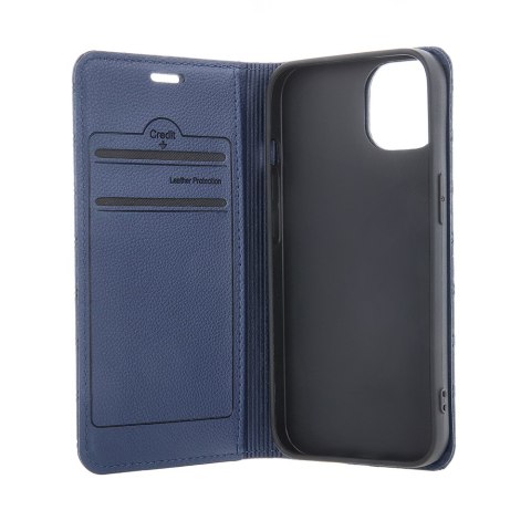 Etui Smart Caro do Xiaomi Redmi Note 14 4G (Global) granatowe (164.84 x 78.15 x 8.16 mm)