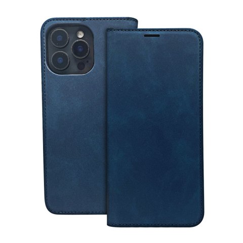Etui Smart Suede do Samsung Galaxy A06 4G / A06 5G granatowe