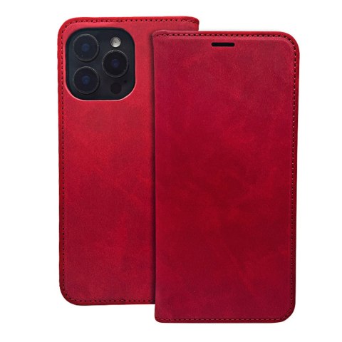 Etui Smart Suede do Samsung Galaxy M16 5G czerwone