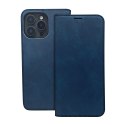 Etui Smart Suede do Samsung Galaxy S25 Edge granatowe