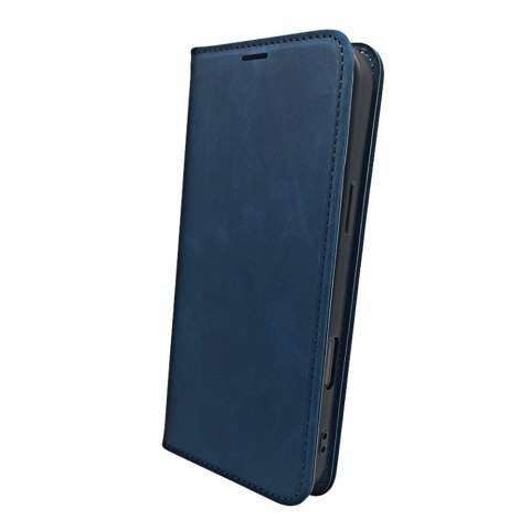 Etui Smart Suede do Samsung Galaxy S25 Edge granatowe