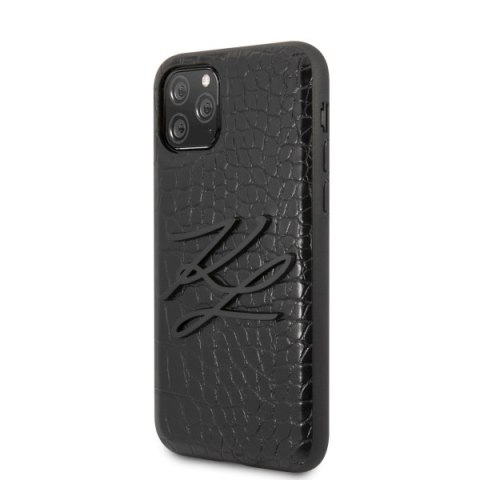 Karl Lagerfeld KLHCN58CRKBK iPhone 11Pro hardcase czarny/black Croco