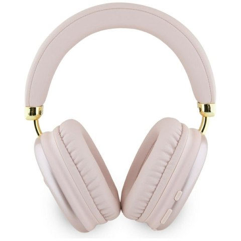 Słuchawki nauszne Guess Bluetooth 5.3 4G Triangle Logo różowy