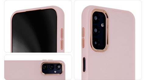 Nakładka Satin Elegant do iPhone 15 Plus 6,7" różowa